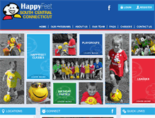 Tablet Screenshot of happyfeetct.com